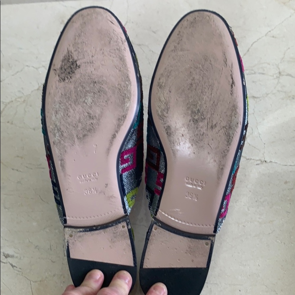 Gucci Lurex Princetown metallic GG Mules - Picture 7 of 15